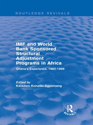 cover image of IMF and World Bank Sponsored Structural Adjustment Programs in Africa